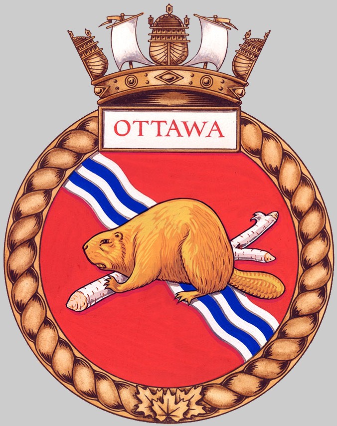 ffh-441 hmcs ottawa insignia crest patch badge halifax class helicopter patrol frigate ncsm royal canadian navy 02c