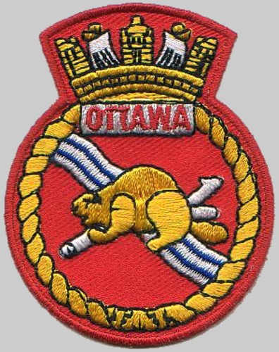 ffh-441 hmcs ottawa insignia crest patch badge halifax class helicopter patrol frigate ncsm royal canadian navy 02p