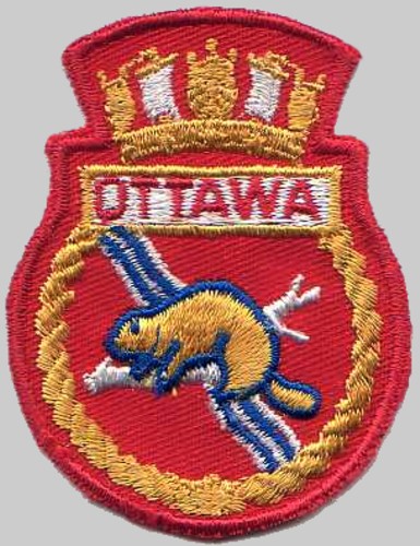 ffh-441 hmcs ottawa insignia crest patch badge halifax class helicopter patrol frigate ncsm royal canadian navy 04p