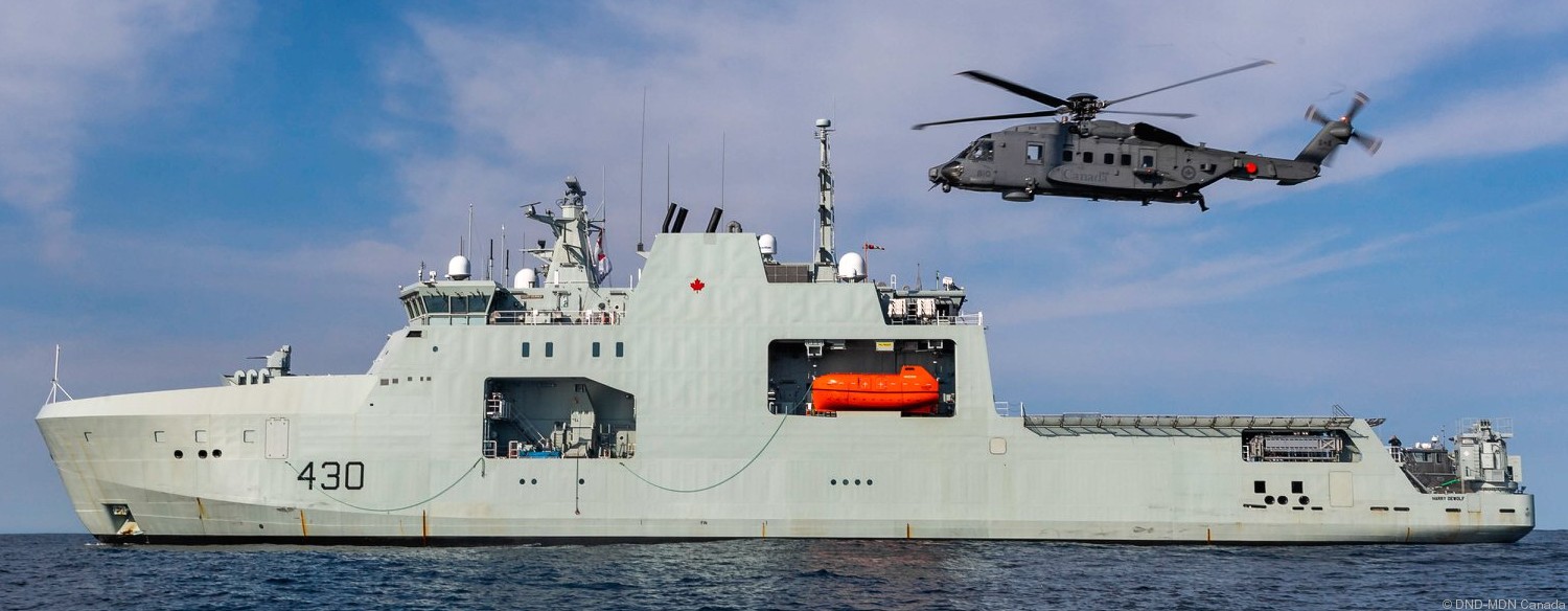 aopv-430 hmcs harry dewolf arctic offshore patrol vessel ncsm royal canadian navy 35 ch-148 cyclone helicopter