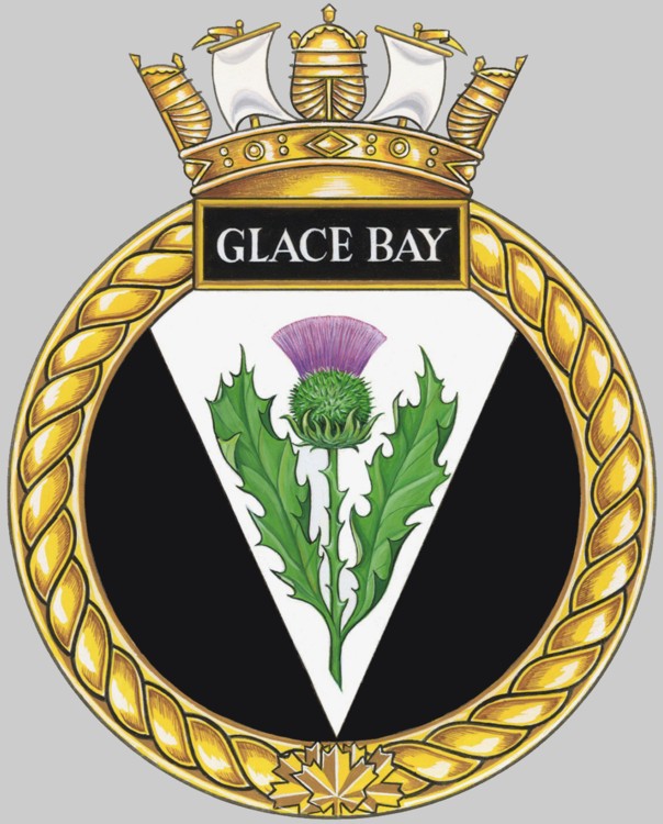 mm-701 hmcs glace bay insignia crest patch badgde kingston class maritime coastal defence vessel mcdv ncsm royal canadian navy 02x