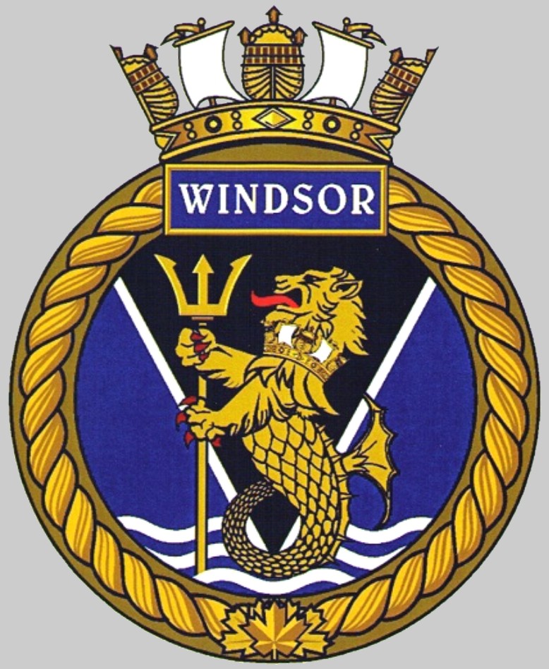 ssk-877 hmcs windsor insignia crest patch badge victoria upholder class attack submarine hunter killer ncsm royal canadian navy 03c