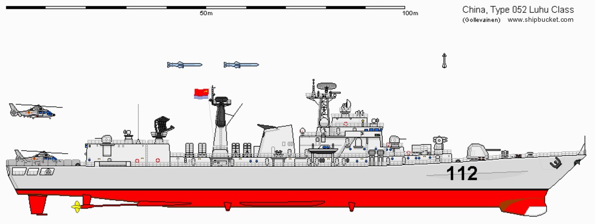ddg-112 plans harbin type 052 luhu class guided missile destroyer china peoples liberation army navy plan 15 drawing