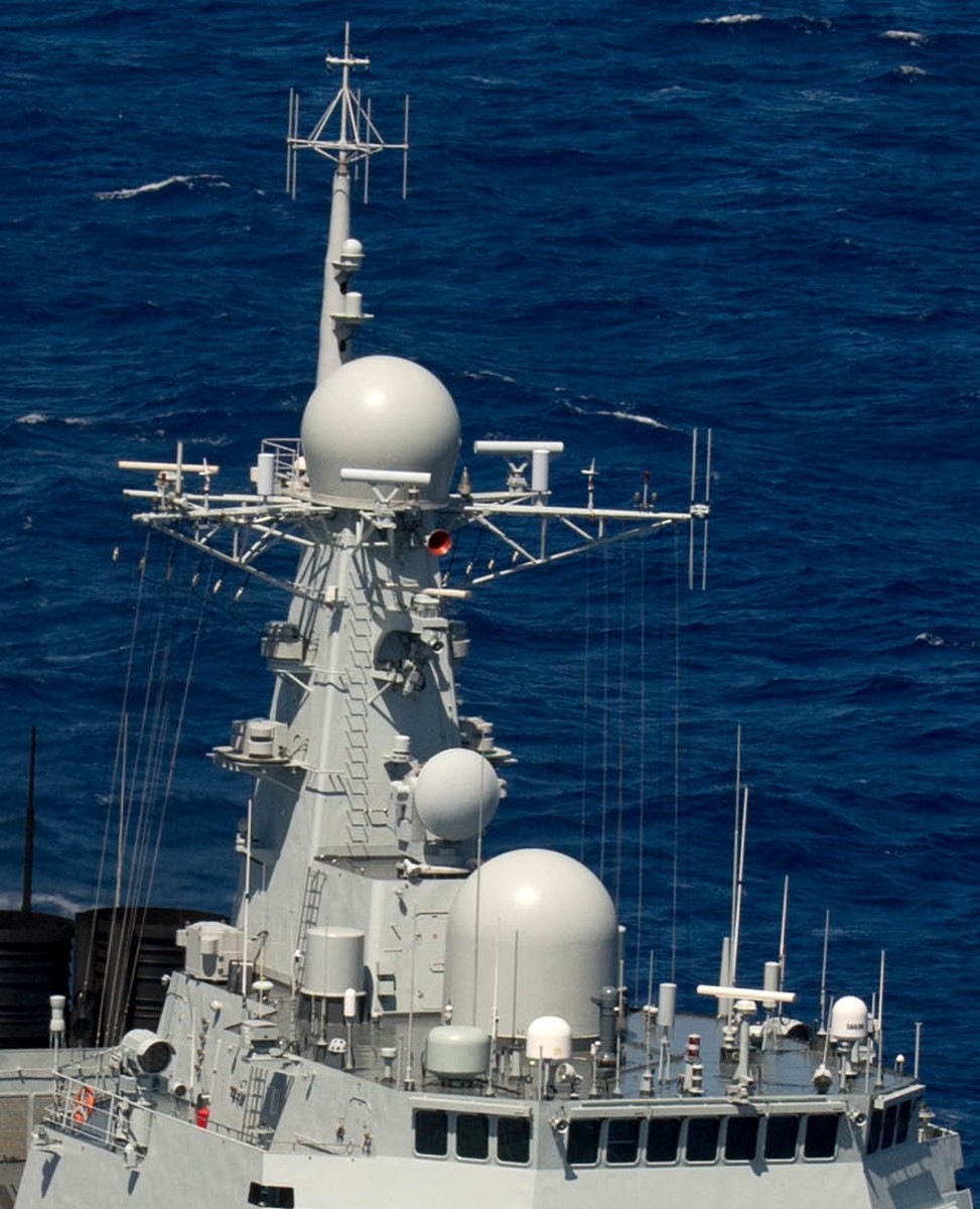 type 052c class guided missile destroyer mast antenna china people's liberation army navy 02b