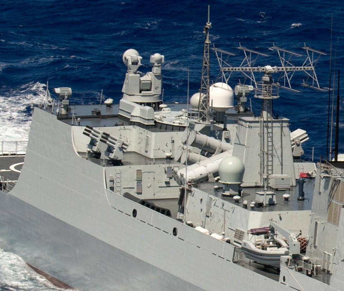 type 052c class guided missile destroyer yj-62 ssm decoy launcher type-730 ciws china people's liberation army navy 02c