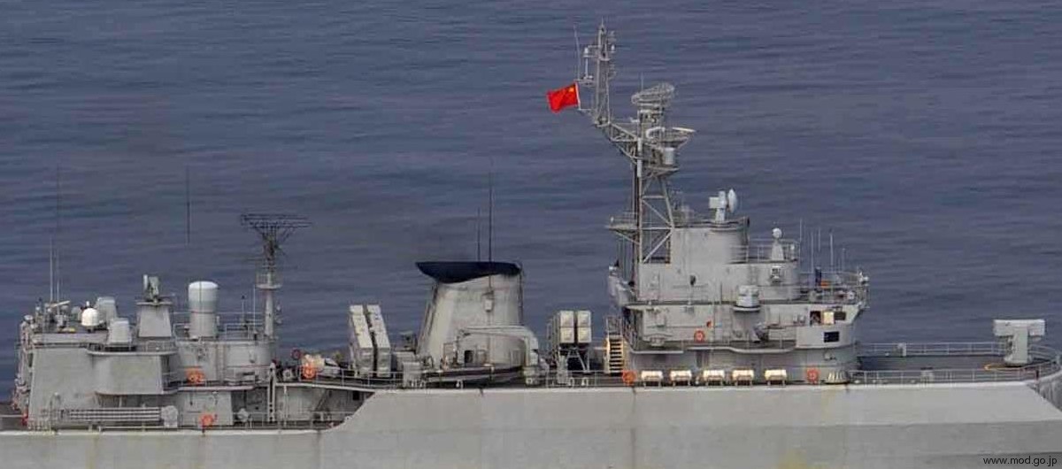 type 053h3 jiangwei ii class guided missile frigate ffg people's liberation army navy plan china hq-7 sam launcher yj-83 ssm