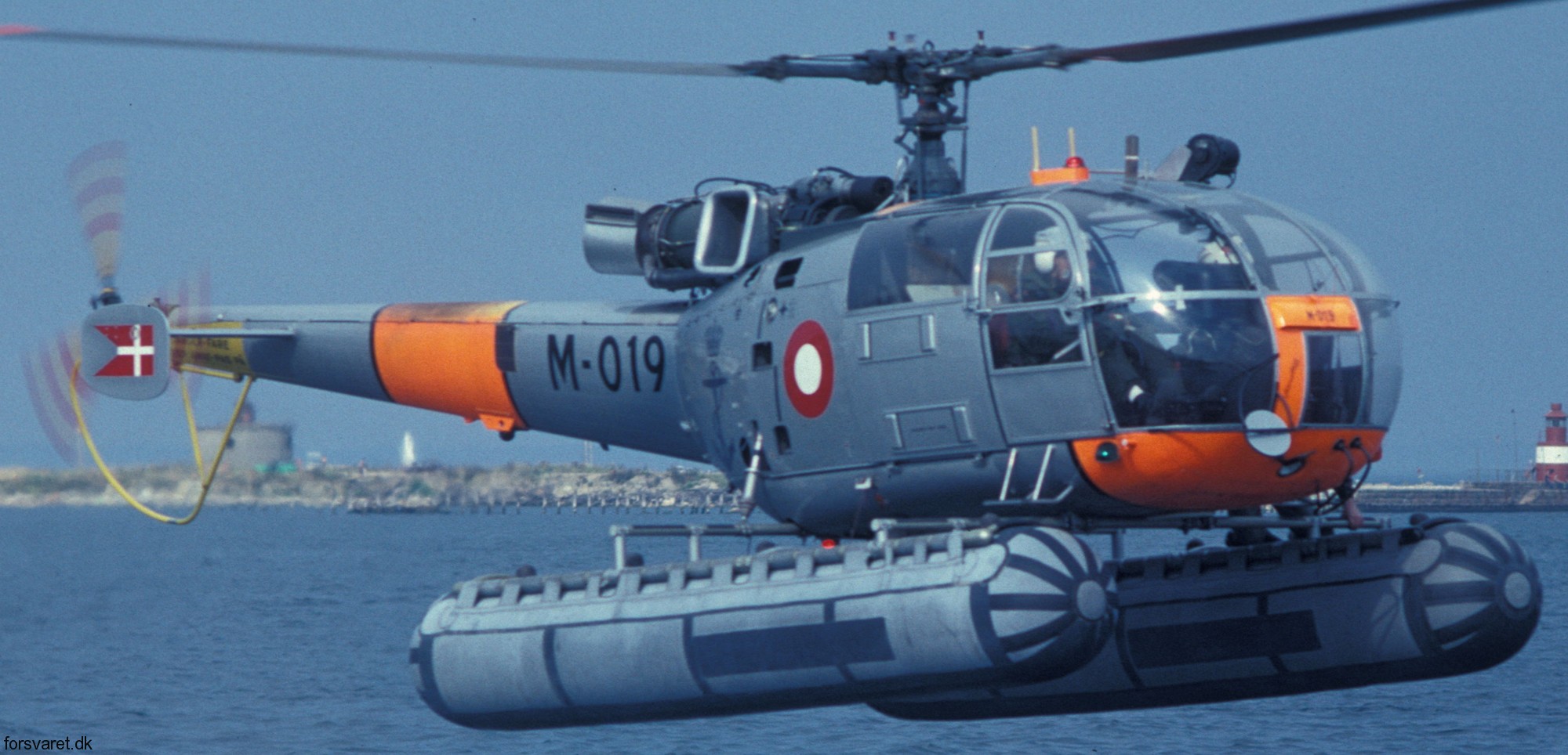 sa 316b alouette iii helicopter royal danish navy søværnet kongelige danske marine sud aviation m-019 05