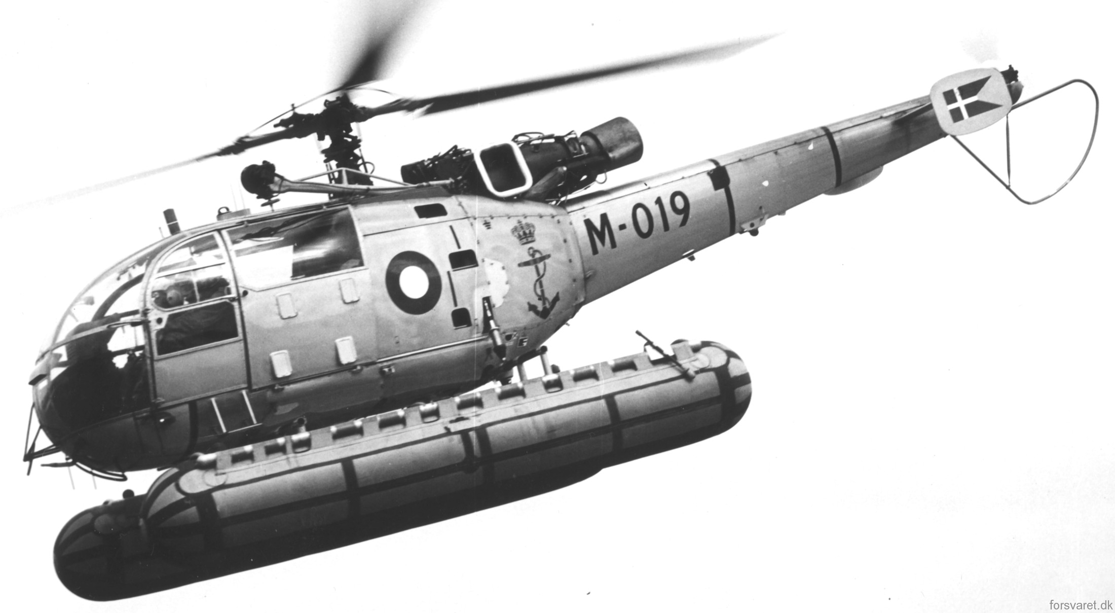 sa 316b alouette iii helicopter royal danish navy søværnet kongelige danske marine sud aviation m-019 13