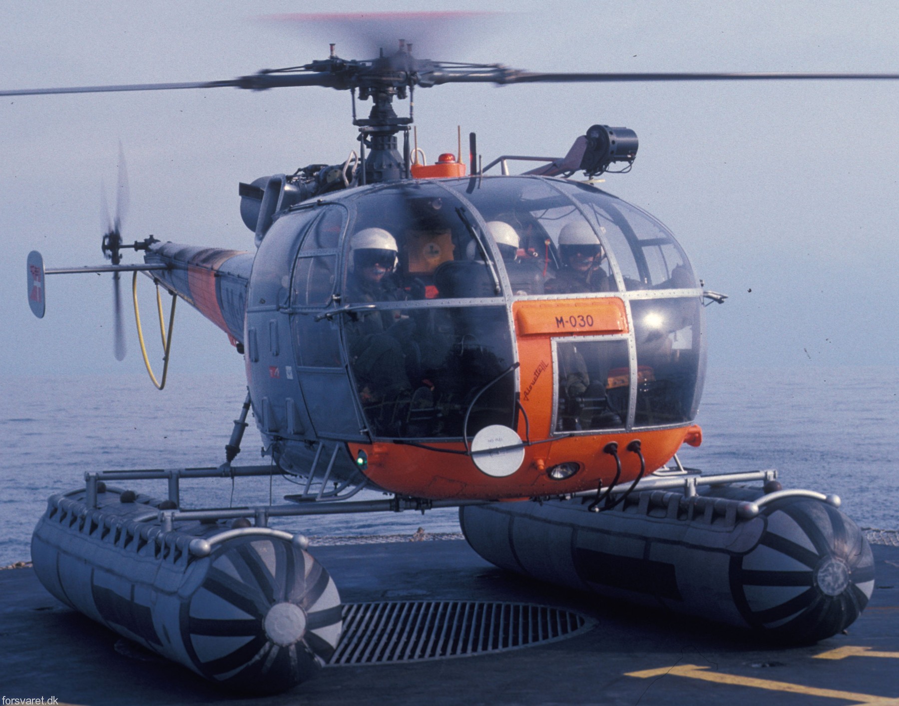sa 316b alouette iii helicopter royal danish navy søværnet kongelige danske marine sud aviation m-030 04