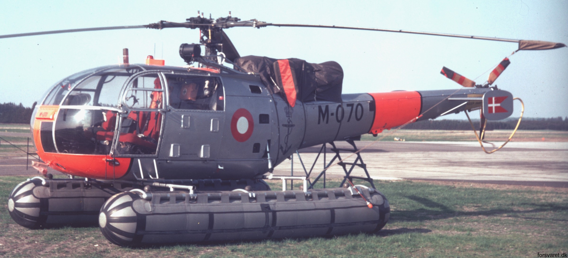 sa 316b alouette iii helicopter royal danish navy søværnet kongelige danske marine sud aviation m-070 03