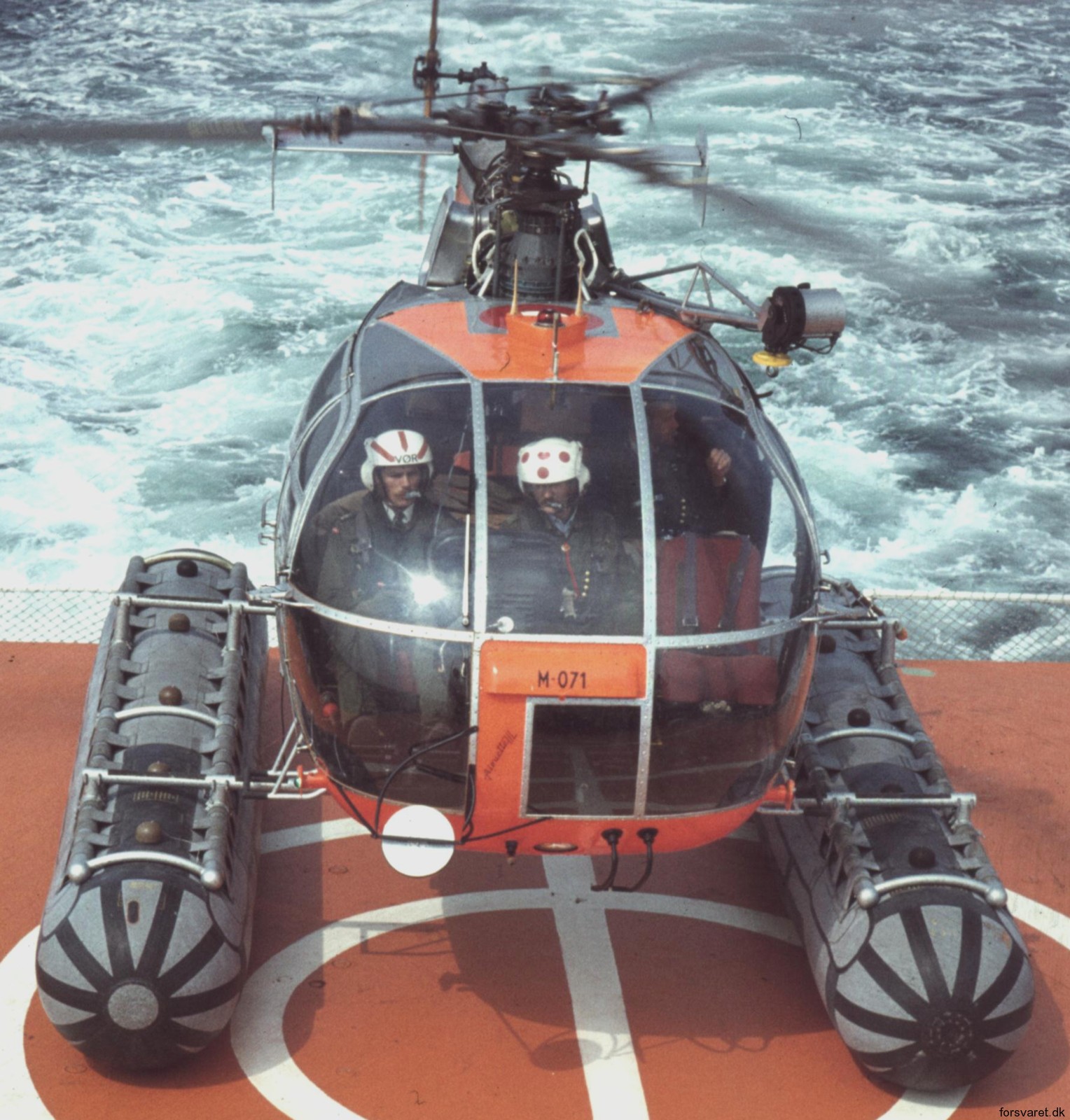 sa 316b alouette iii helicopter royal danish navy søværnet kongelige danske marine sud aviation m-071 05