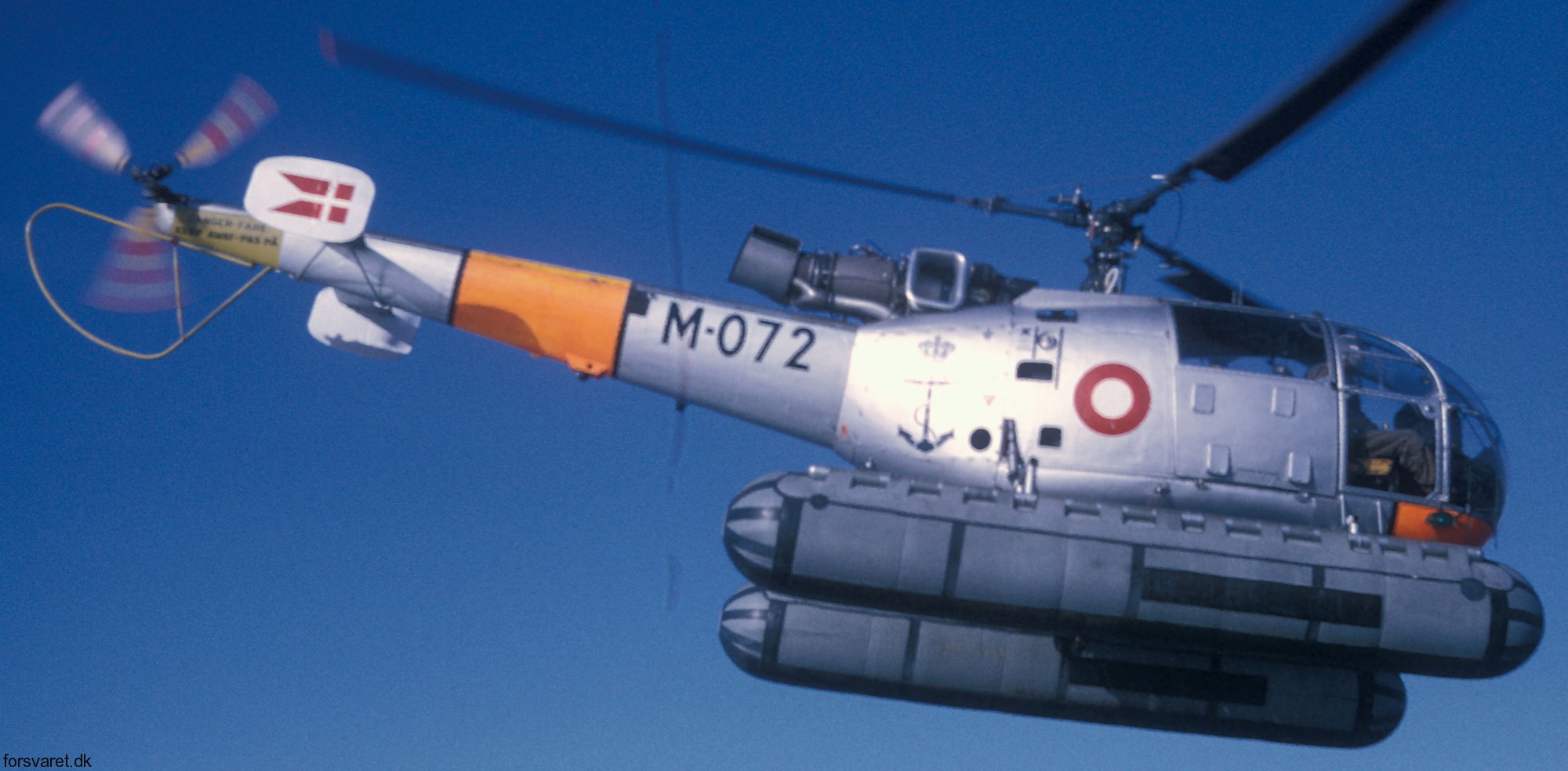 sa 316b alouette iii helicopter royal danish navy søværnet kongelige danske marine sud aviation m-072 04