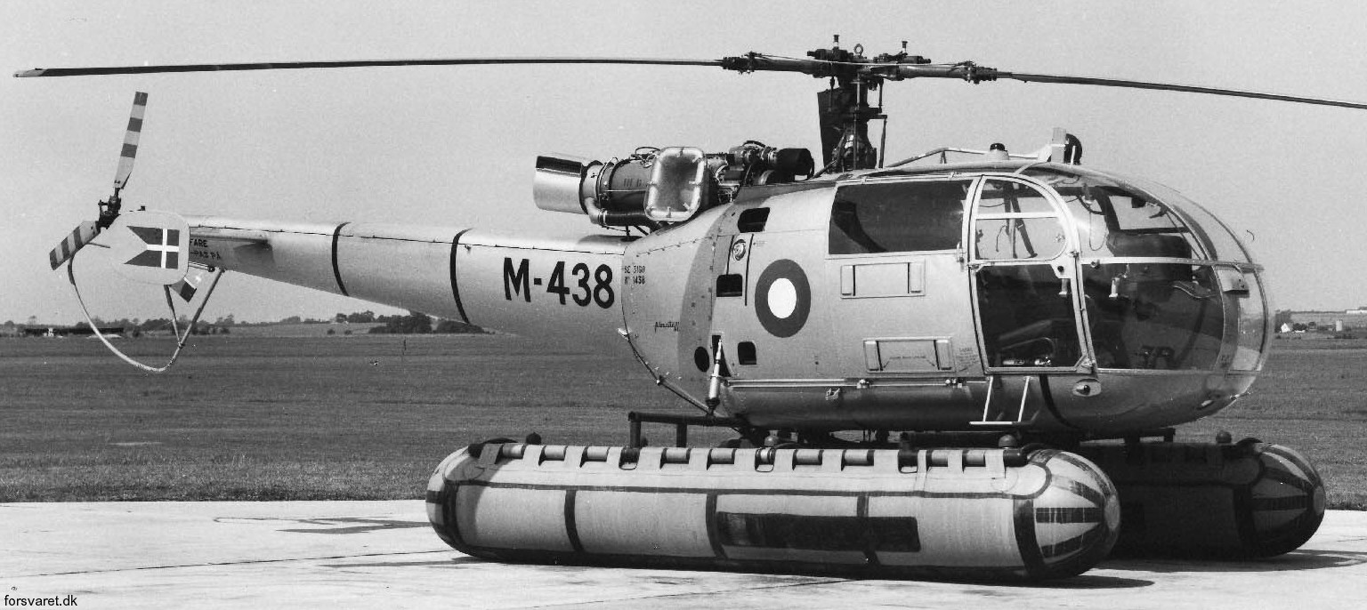 sa 316b alouette iii helicopter royal danish navy søværnet kongelige danske marine sud aviation m-438 08