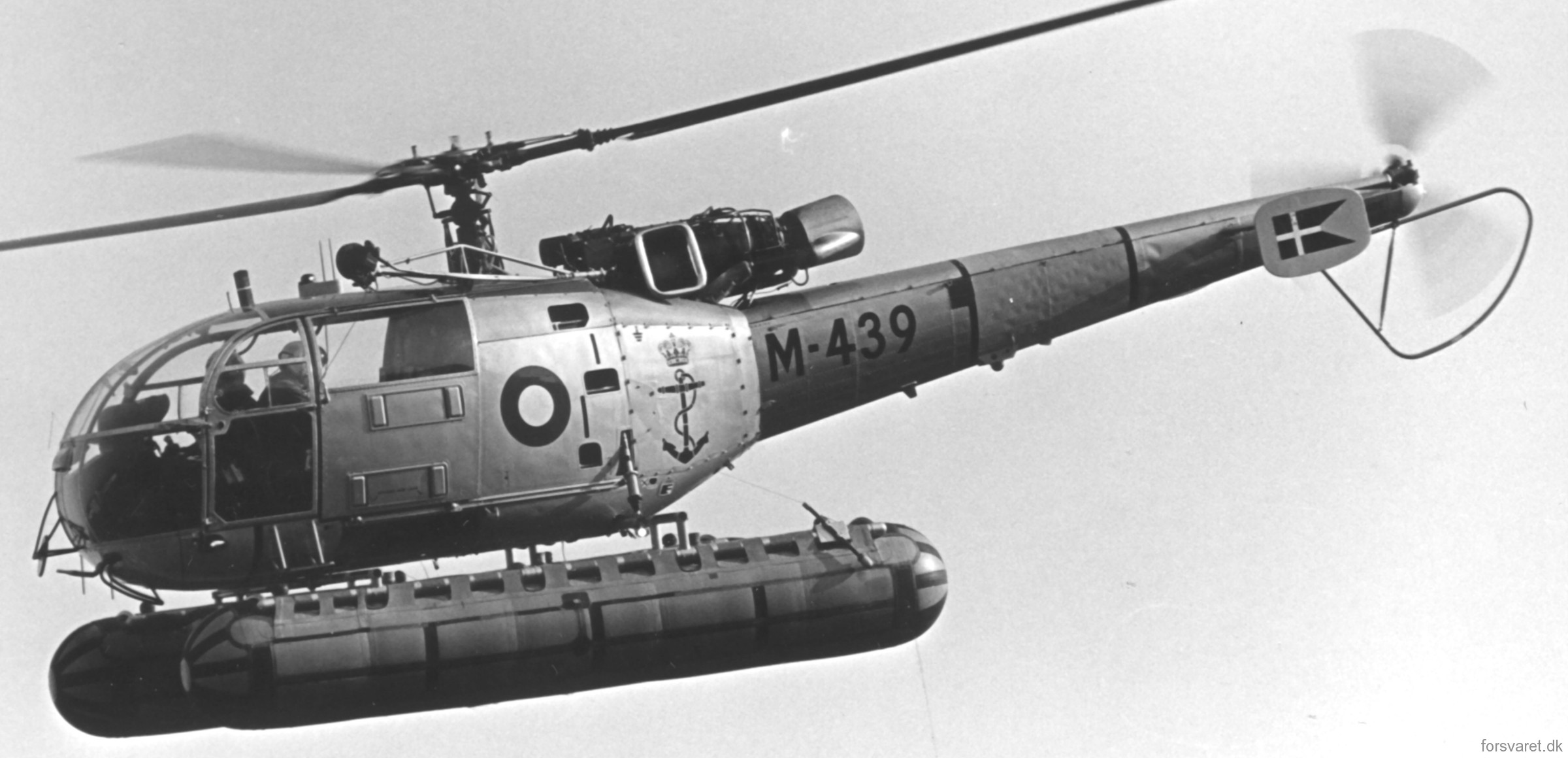 sa 316b alouette iii helicopter royal danish navy søværnet kongelige danske marine sud aviation m-439 07