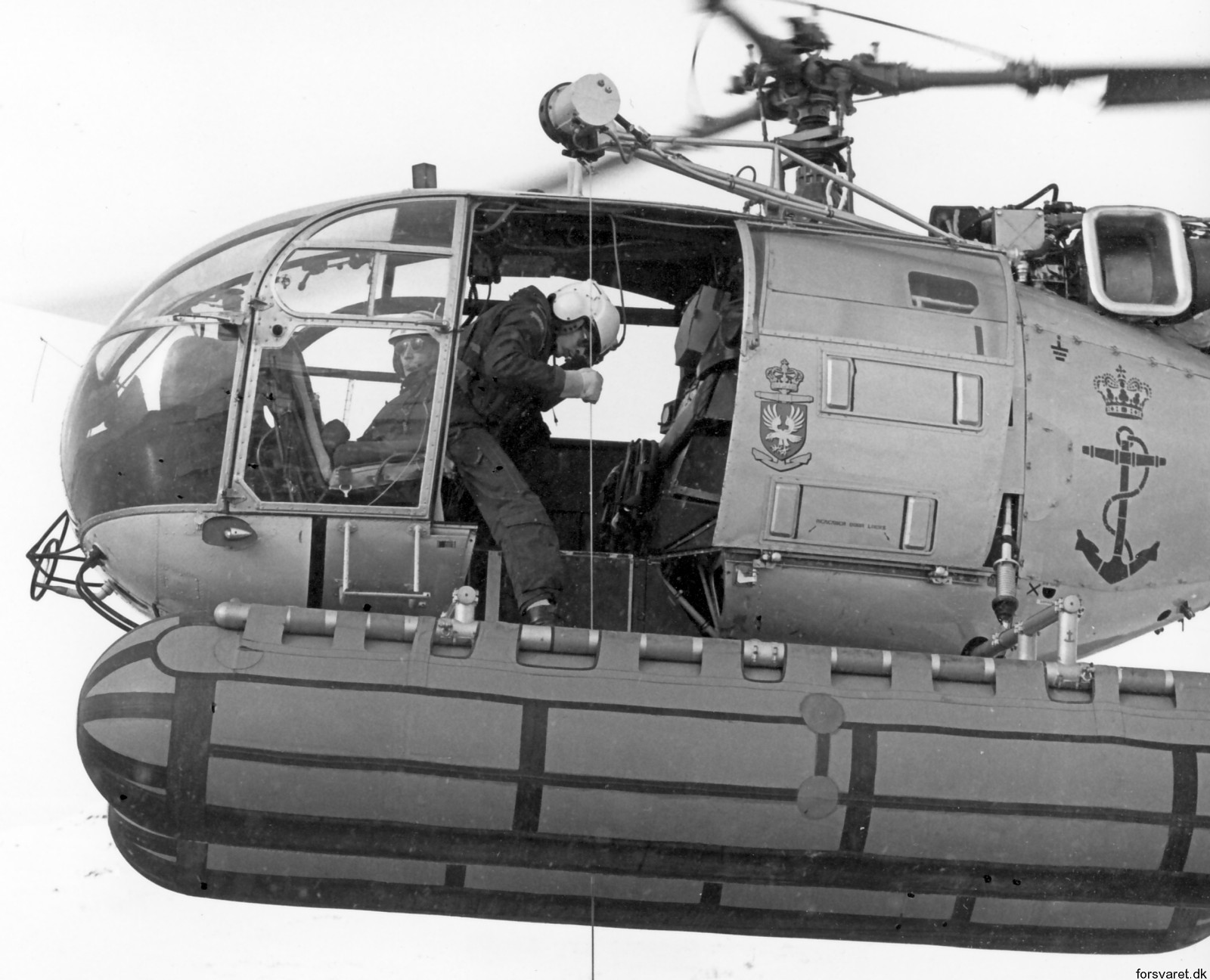 sa 316b alouette iii helicopter royal danish navy søværnet kongelige danske marine sud aviation karup air base 02