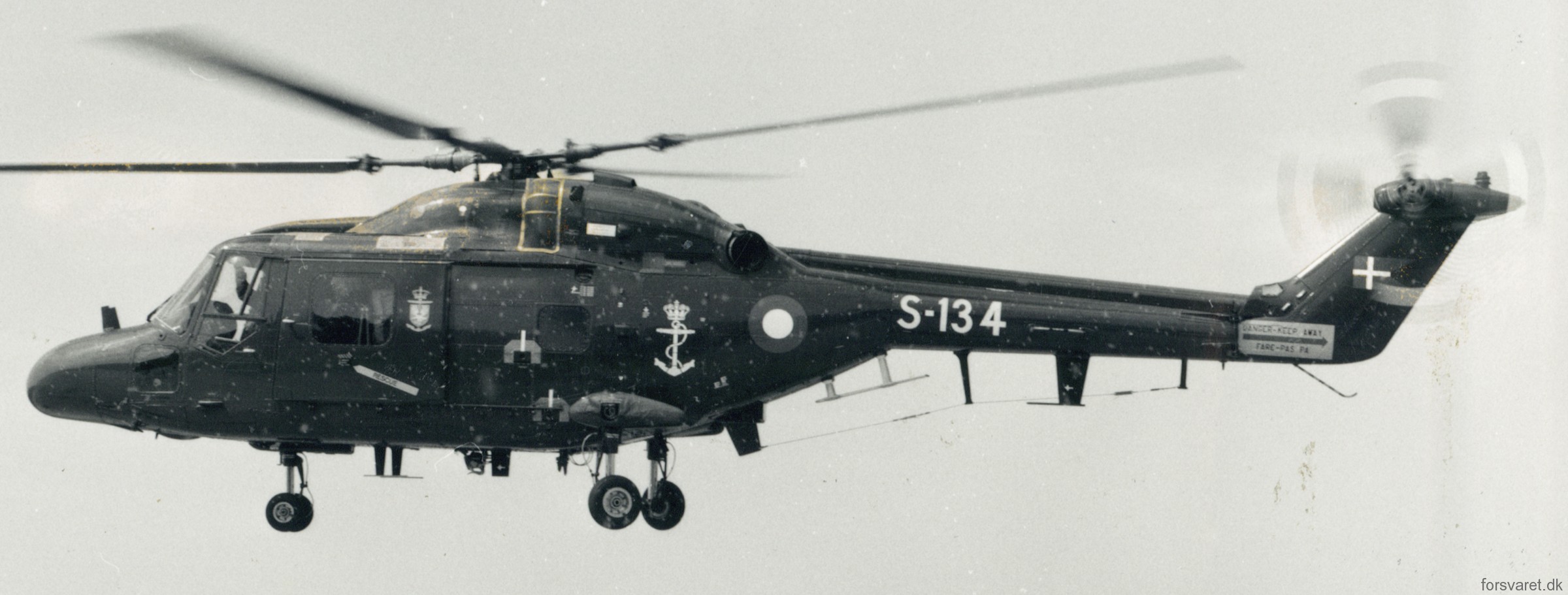 lynx mk.80 mk.90b helicopter westland royal danish navy air force kongelige danske marine flyvevabnet s-134 13