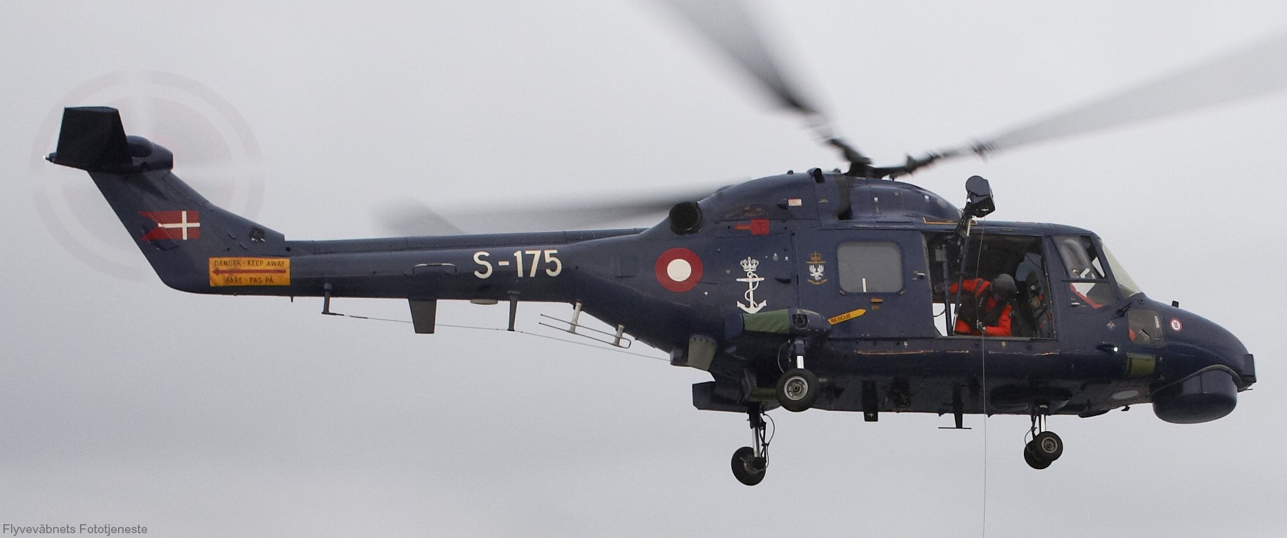 lynx mk.80 mk.90b helicopter westland royal danish navy air force kongelige danske marine flyvevabnet s-175 10