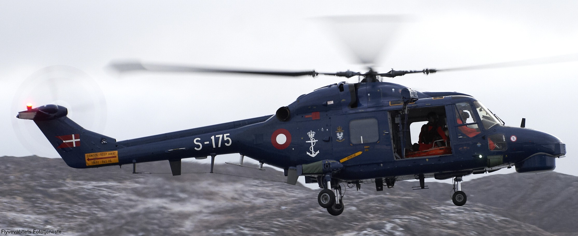 lynx mk.80 mk.90b helicopter westland royal danish navy air force kongelige danske marine flyvevabnet s-175 13