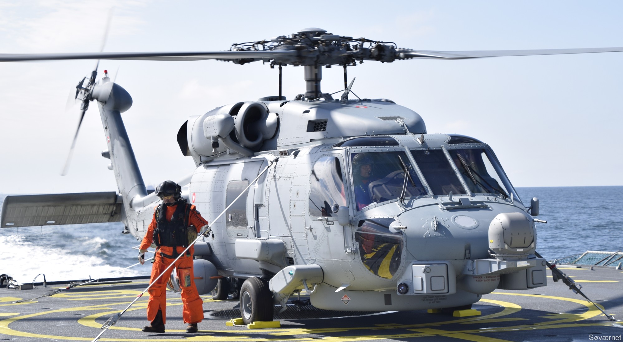 pris Kæledyr Jakke Sikorsky MH-60R Seahawk Royal Danish Navy Air Force