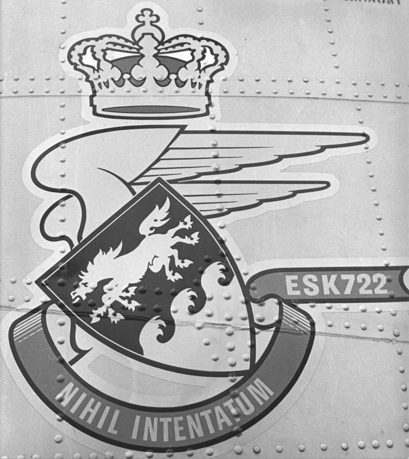 eskadrille 722 squadron royal danish air force crest insignia patch badge sea king s-61a