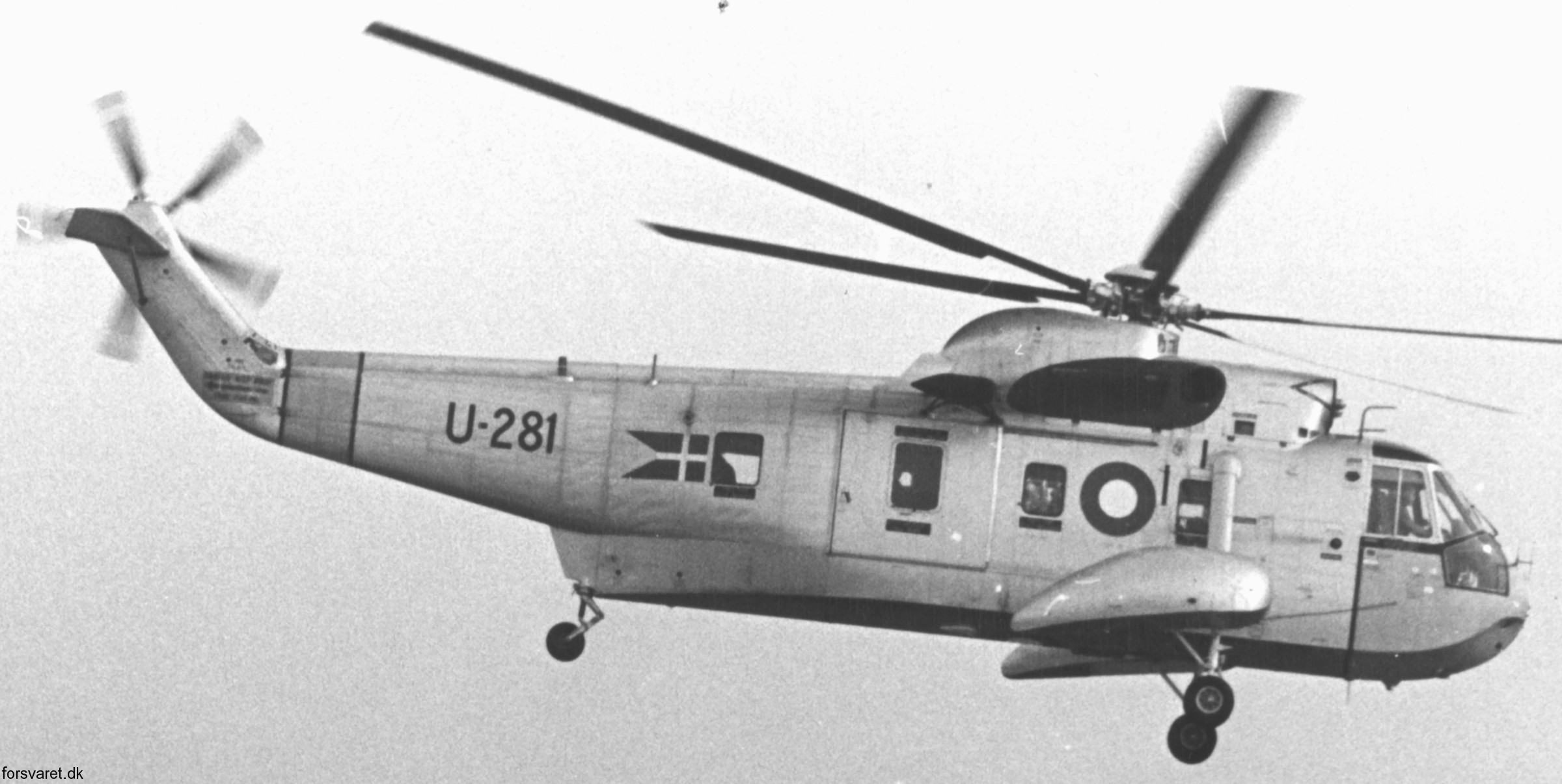 sikorsky s-61a sea king royal danish air force navy flyvevabnet eskadrille 722 squadron U-281 03