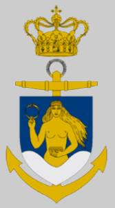 f 351 hdms fylla crest insignia patch badge royal danish navy