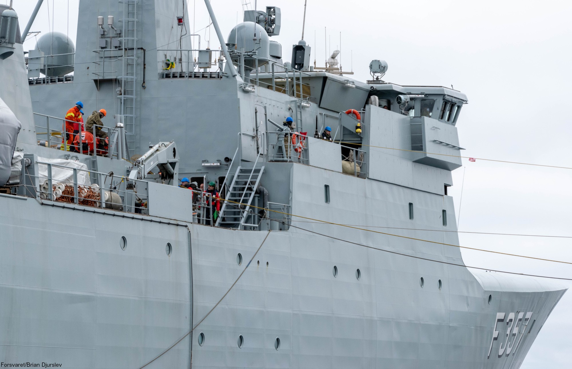 f-357 hdms thetis ocean patrol frigate royal danish navy kongelige danske marine inspektionsskibet 19
