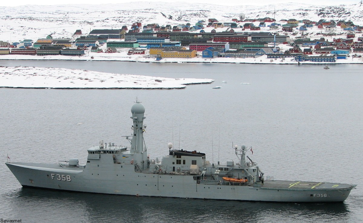 f-358 hdms triton thetis class ocean patrol frigate royal danish navy kongelige danske marine kdm inspektionsskibet 20