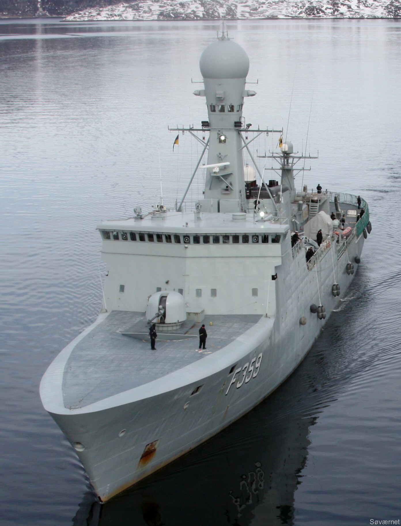 f-359 hdms vaedderen thetis class ocean patrol frigate royal danish navy kongelige danske marine kdm inspektionsskibet 23