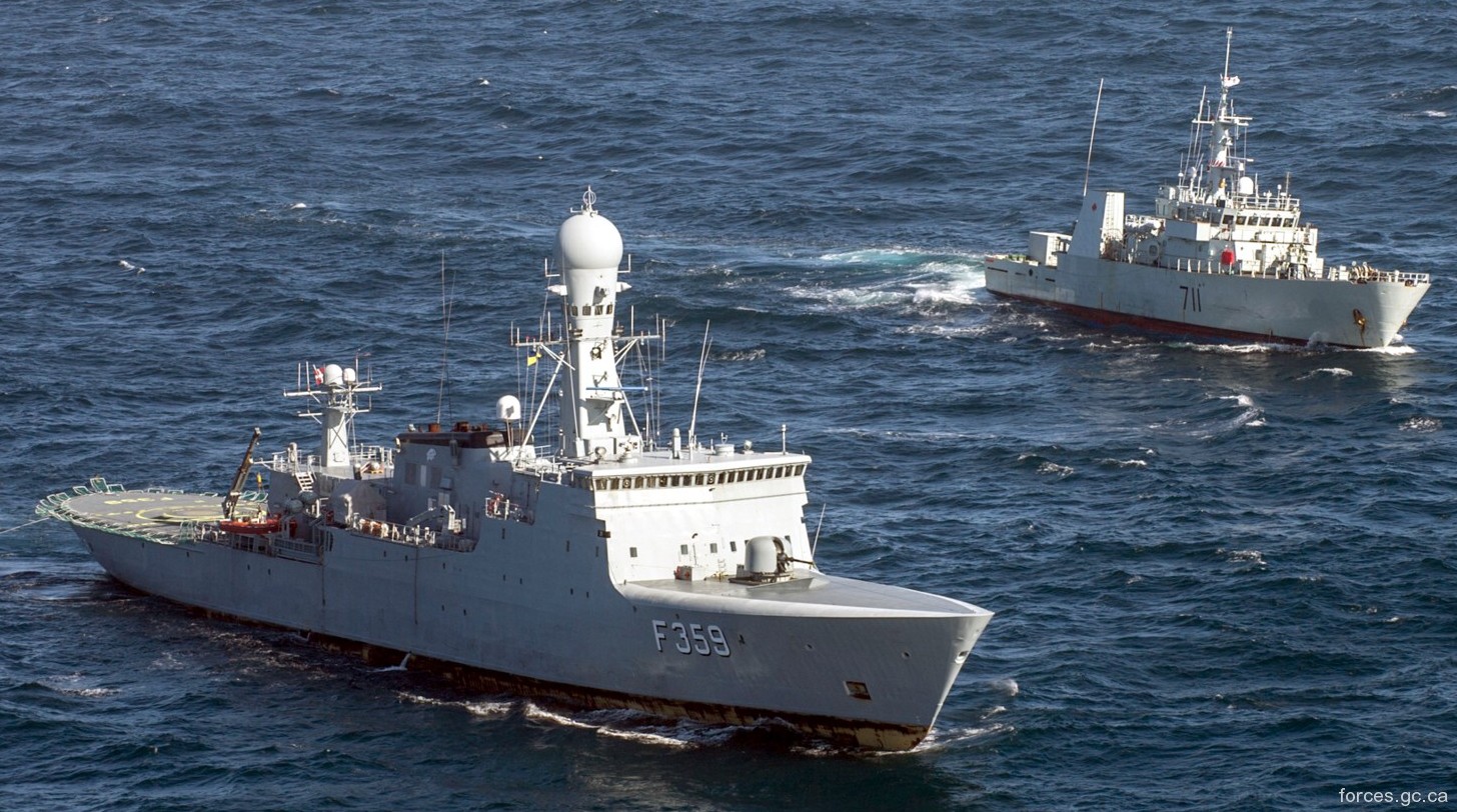 f-359 hdms vaedderen thetis class ocean patrol frigate royal danish navy kongelige danske marine kdm inspektionsskibet 31