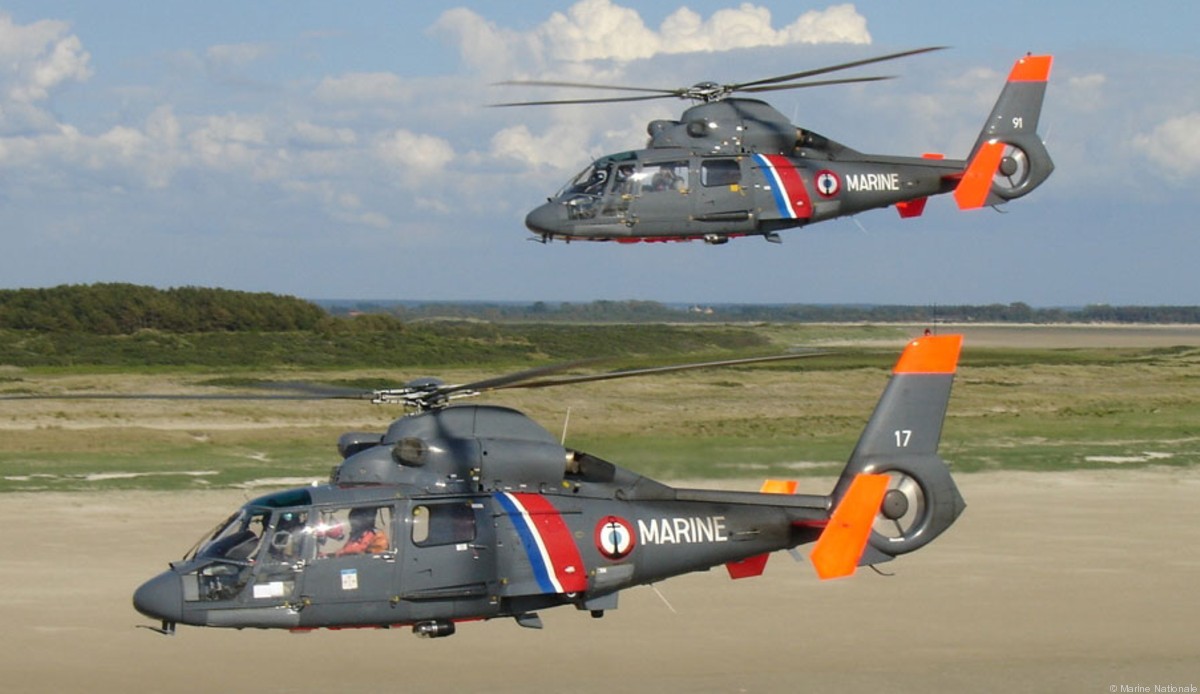 sa 365 dauphin helicopter french navy marine nationale aeronavale flottille 29 6017 6091