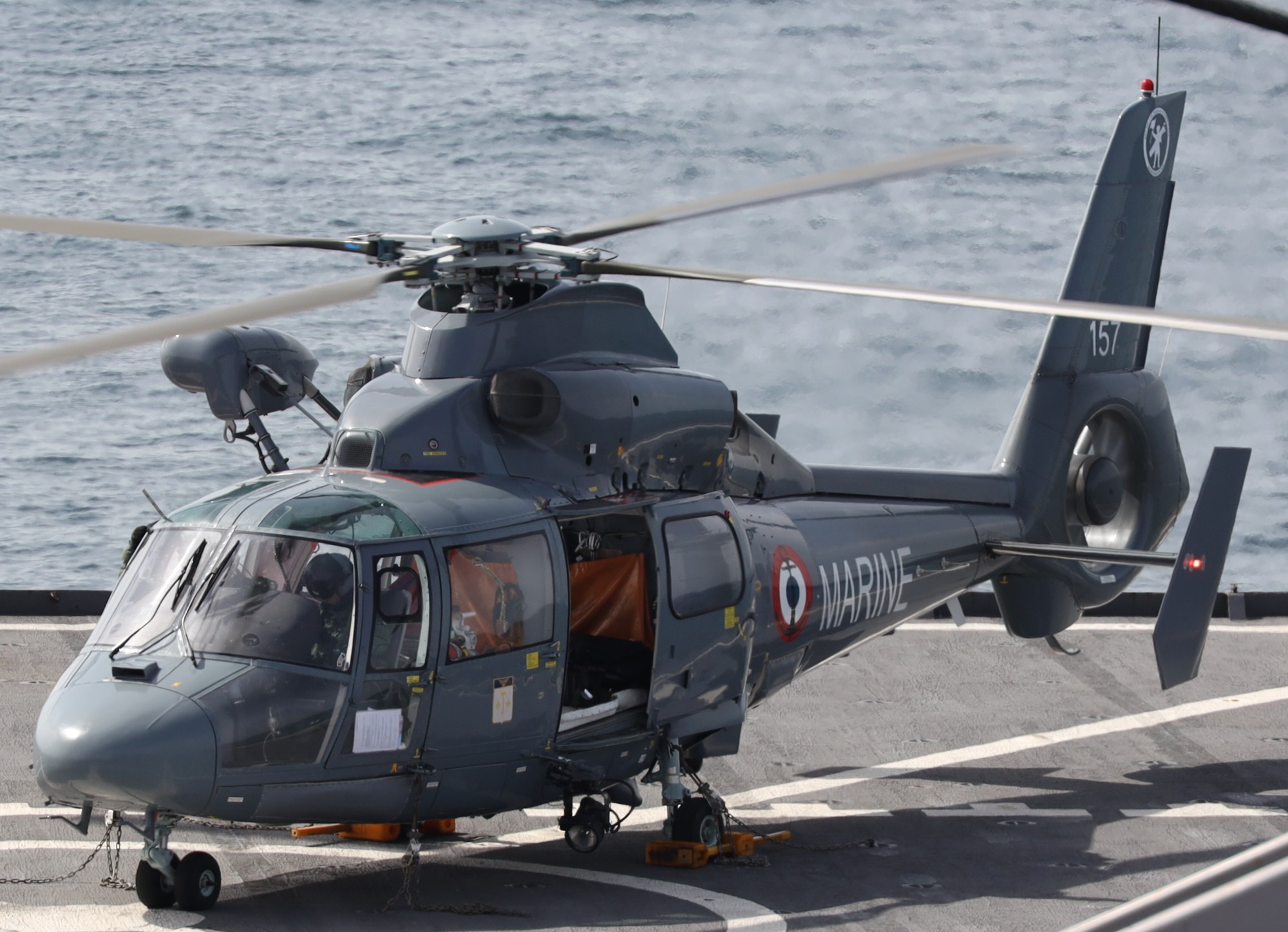 sa365n dauphin helicopter flottille 35f french navy marine nationale 6157 53