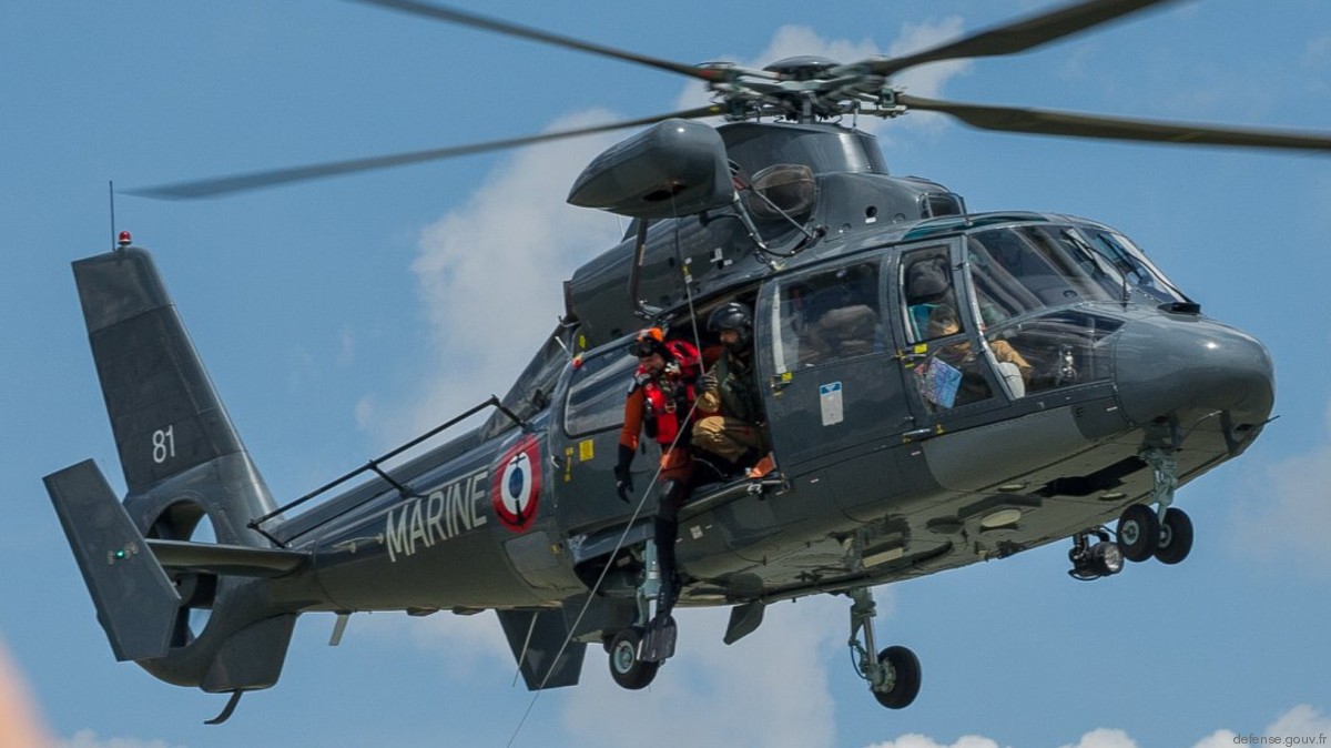 sa365n dauphin helicopter flottille 35f french navy marine nationale 6081 59
