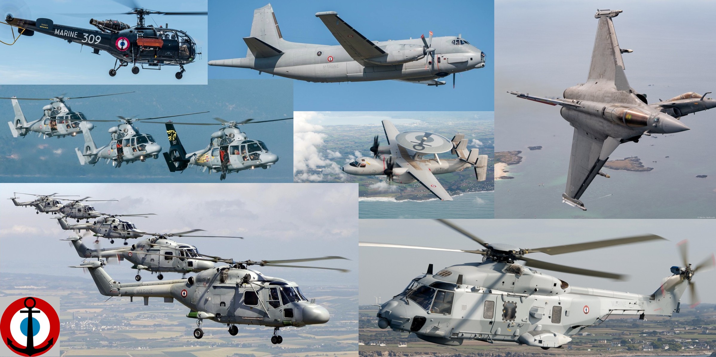 french navy aviation marine nationale aeeronavale escadrille flottille panther nh90 rafale lynx hawkeye atlantique