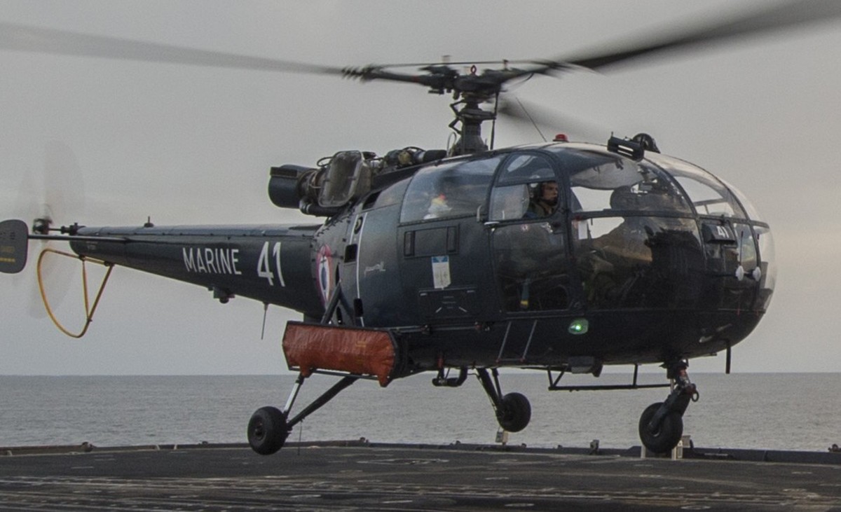 sa 316 319 alouette iii helicopter french navy marine nationale aeronavale flottille 14 41