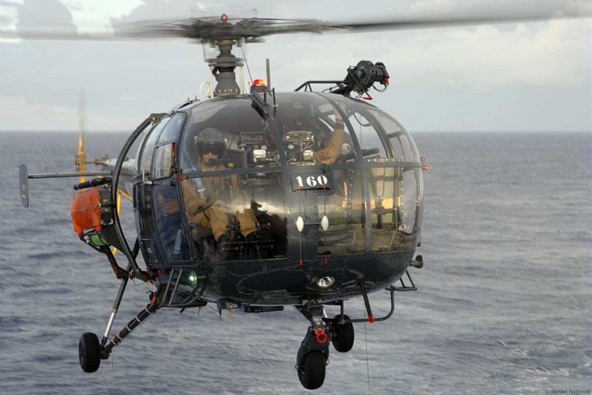 sa 316 319 alouette iii helicopter french navy marine nationale aeronavale flottille 17 160