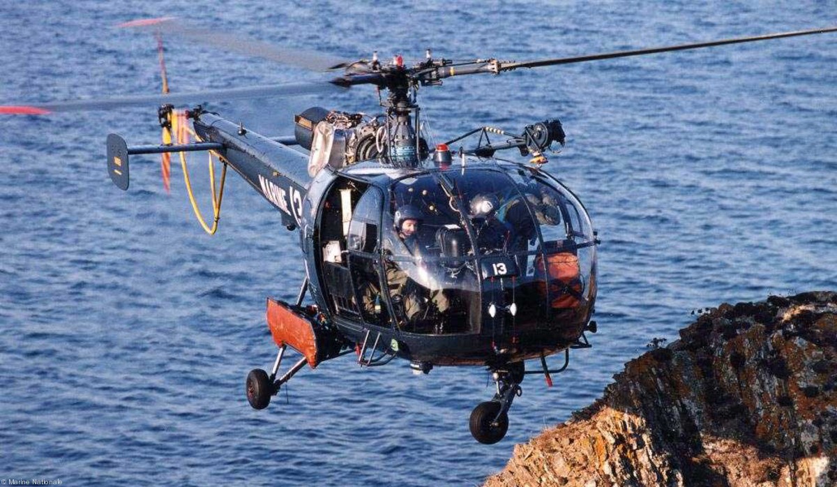 sa 316 319 alouette iii helicopter french navy marine nationale aeronavale flottille 03