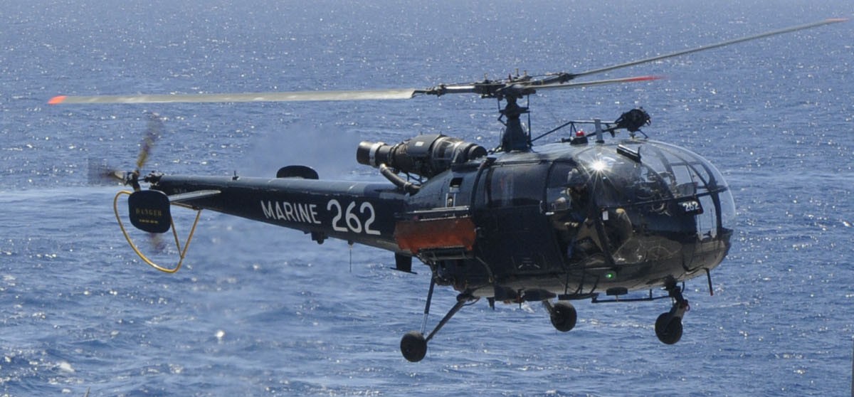 sa 316 319 alouette iii helicopter french navy marine nationale aeronavale flottille 13 262