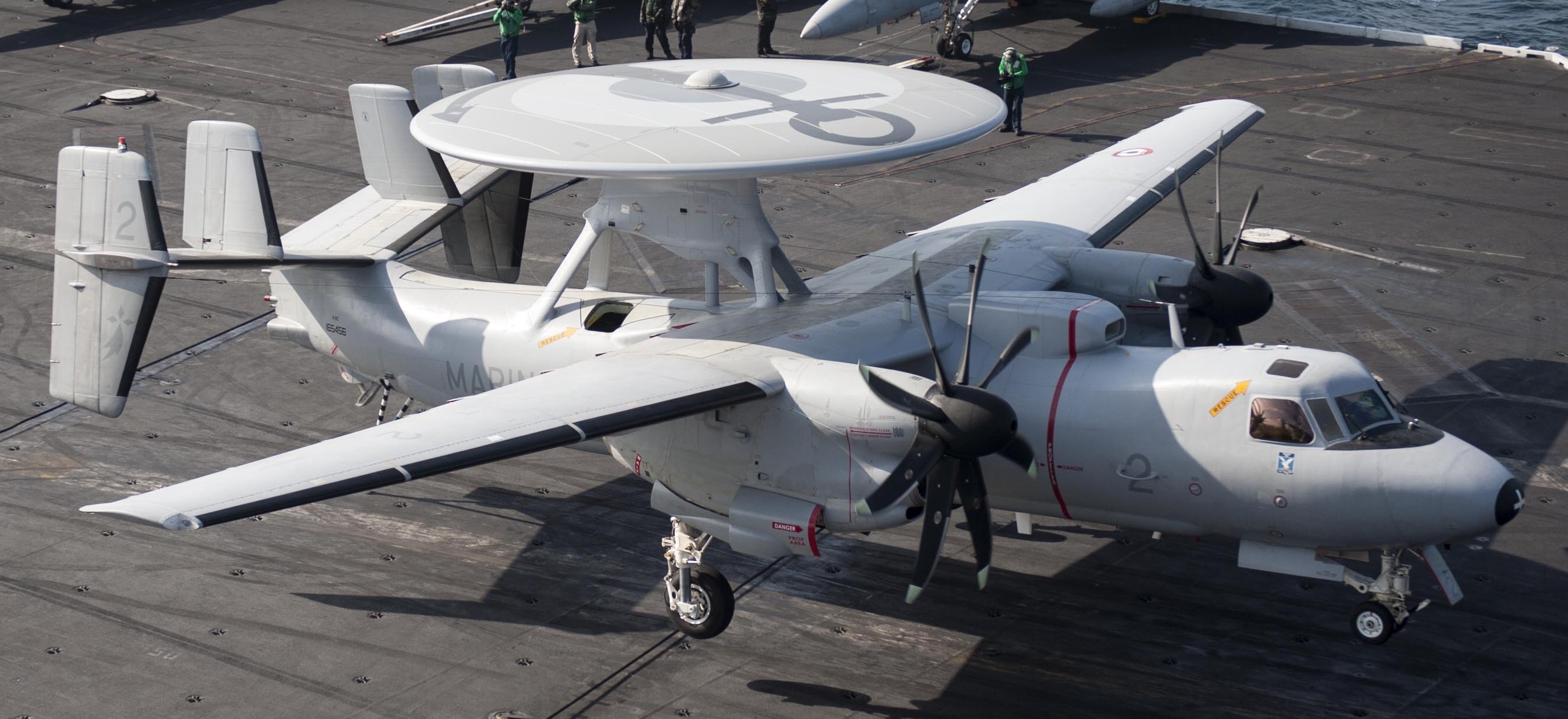 e-2c hawkeye french navy marine nationale grumman aeronavale flottille 4f aircraft carrier charles de gaulle r-91 32