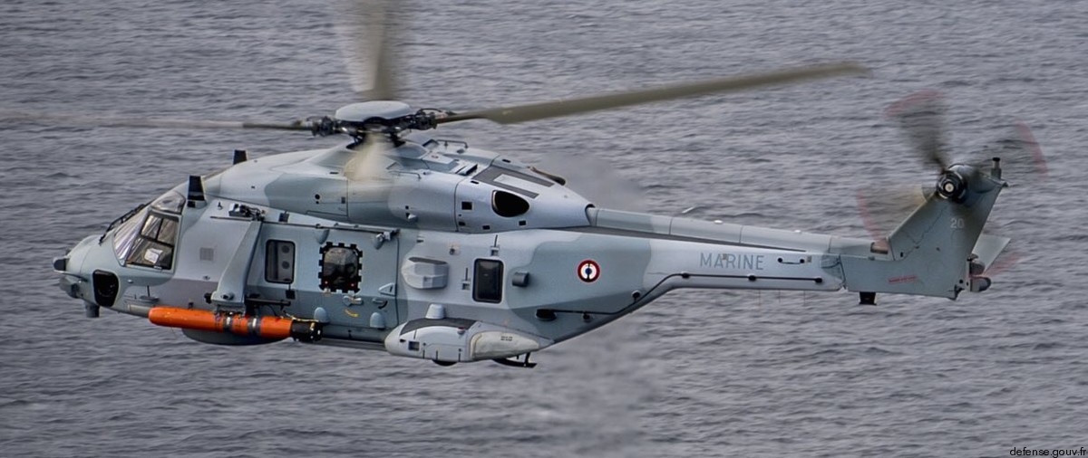 nh90 caiman nfh helicopter french navy marine nationale aeronavale flottille 31f 33f 58 mu90 torpedo