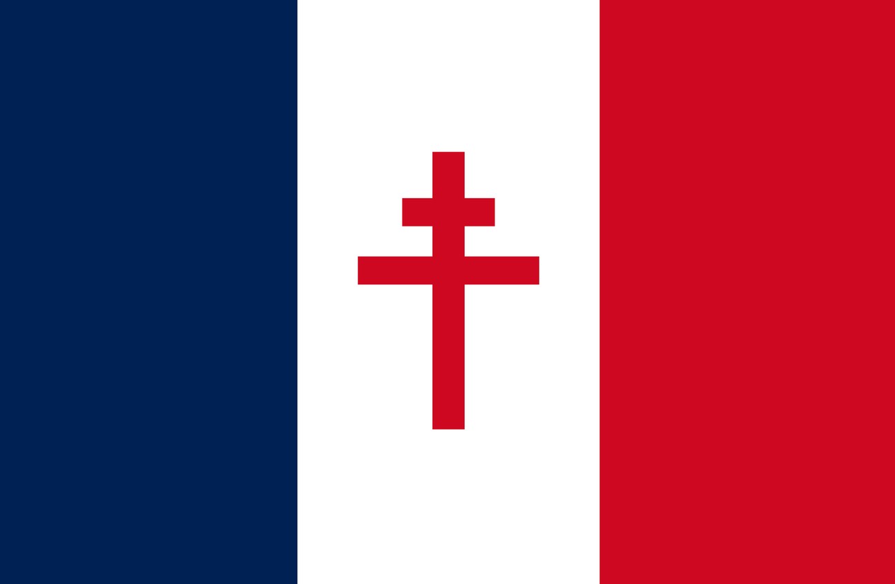 france libre flag insignia jack free