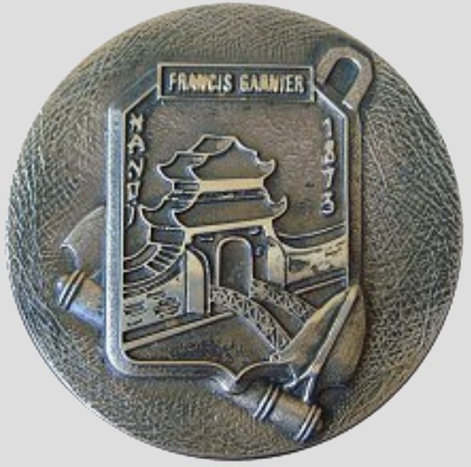 l-9031 francis garnier insignia crest patch badge tape bouche champlain batral class amphibious landing ship tank french navy marine nationale 02c