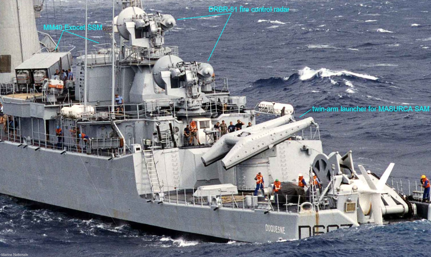 suffren class guided missile frigate french navy armament masurca sam malafon anti submarine mm40 exocet ssm