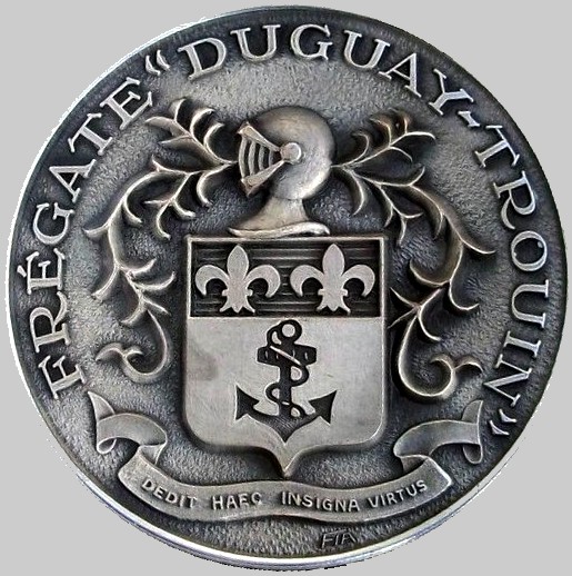 d-611 duguay trouin insignia crest patch badge tape de bouche type f67 class frigate destroyer french navy 03