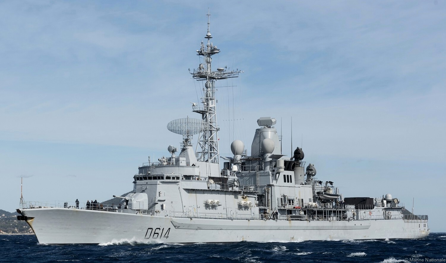 d-614 fs cassard f70aa class guided missile frigate ffgh ddg french navy marine nationale 16x dcns lorient