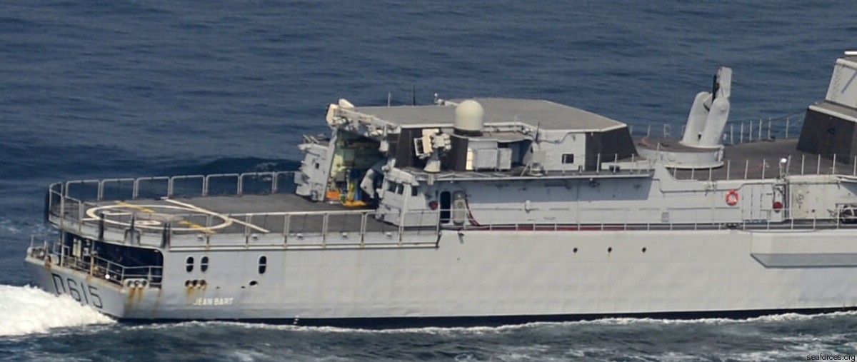 d-615 fs jean bart cassard f70aa class guided missile frigate ffgh ddg french navy marine nationale 06b hangar sadral ciws mistral sam
