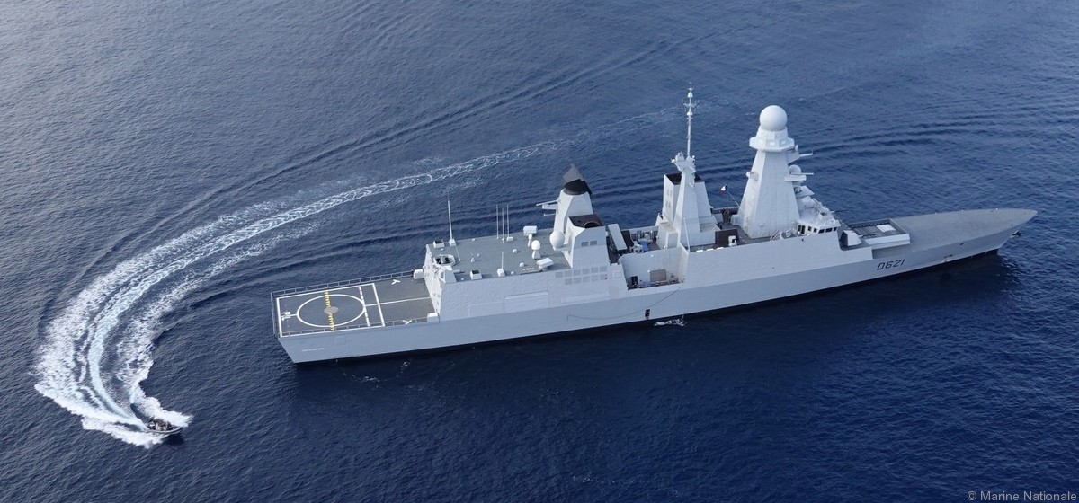 d-621 fs chevalier paul forbin horizon class guided missile frigate anti-air-warfare aaw ffgh french navy marine nationale 21