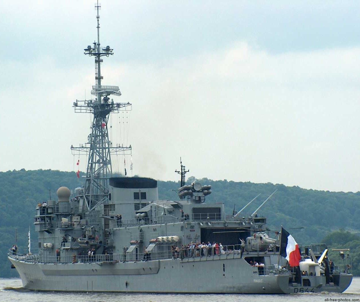 d-644 fs primauguet frigate destroyer asw type f70as leygues class french navy marine nationale 15