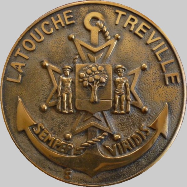 d-646 fs latouche treville insignia crest patch badge tape de bouche frigate french navy 03x