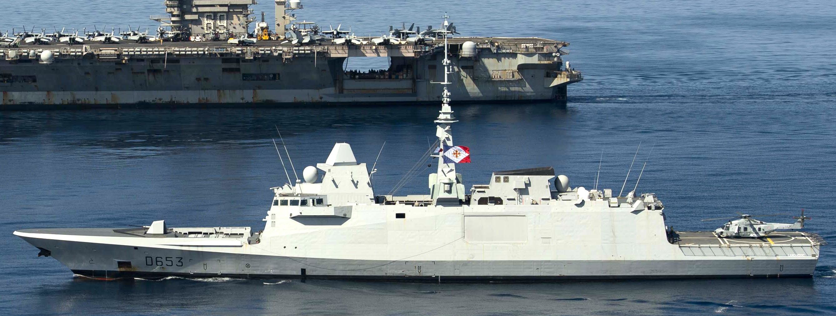 d-653 fs languedoc fremm aquitaine class frigate fregate multi purpose french navy marine nationale 21